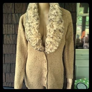 NY & CO. Faux Fur Long Sweater